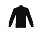 Black Varsity Letterman Jacket with Black Sleeves - Image 12