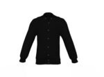 Black Varsity Letterman Jacket with Black Sleeves - Image 2
