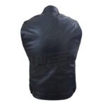 The "Club Rider" Motorcycle leather Vest with zippered lining for patches - Image 2