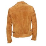 Collared Suede Leather Jacket - Image 2