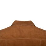 Tan Suede leather shirt - Image 4