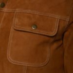 Tan Suede leather shirt - Image 7
